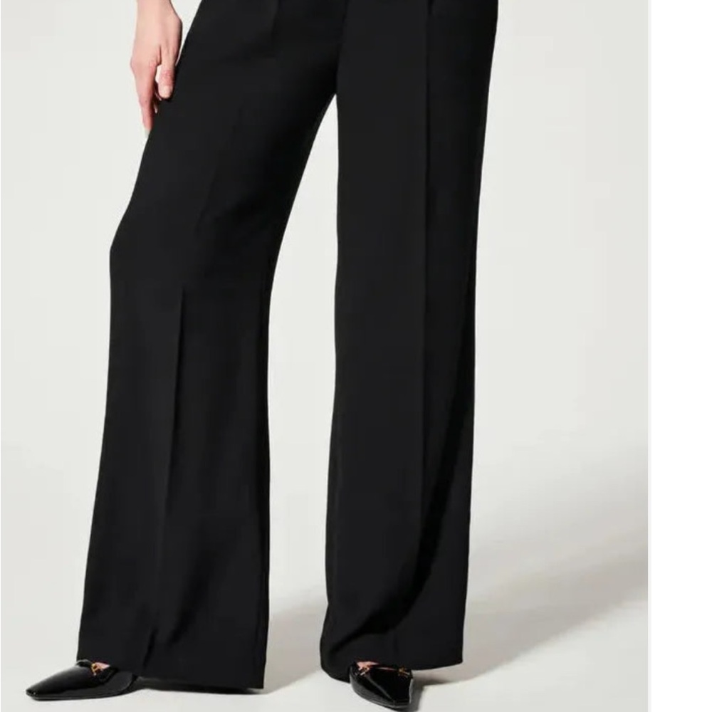 Spanx Carefree Crepe Pleated Trousers